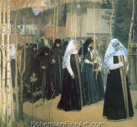 Mikhail Nestorov, Taking the Veil Fine Art Reproduction Oil Painting