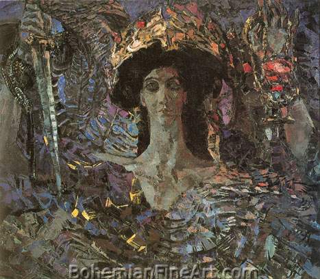 Mikhail Vroubel, The Six-Winged Seraph Fine Art Reproduction Oil Painting
