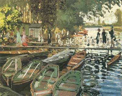 Claude Monet, Bathers at La Grenouillere Fine Art Reproduction Oil Painting