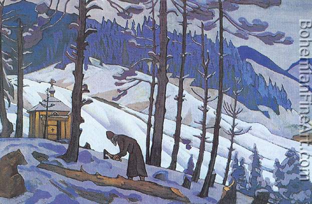 Nicholas Roerich, Sergius the Builder Fine Art Reproduction Oil Painting
