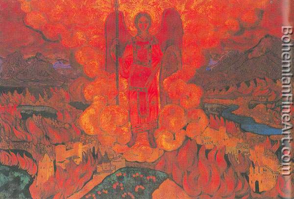 Nicholas Roerich, The Last Angel Fine Art Reproduction Oil Painting