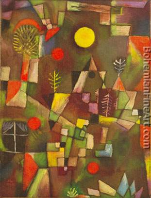 Paul Klee, Full Moon Fine Art Reproduction Oil Painting
