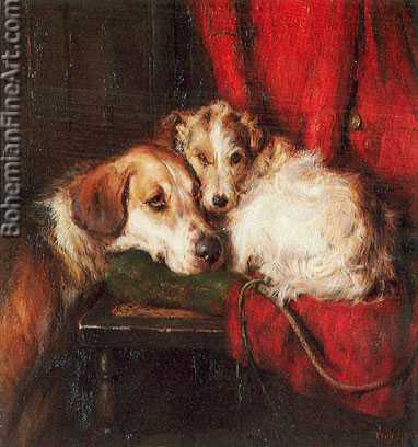 Philip Eustace Stretton, Waiting for the Master Fine Art Reproduction Oil Painting