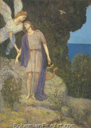 Pierre Puvis de Chavannes, Orpheus Fine Art Reproduction Oil Painting