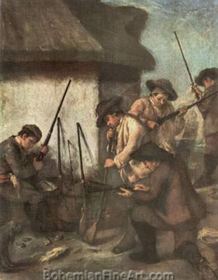 Pietro Longhi, The Preparation of the Guns Fine Art Reproduction Oil Painting