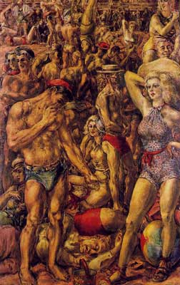 Reginald Marsh, Coney Island Fine Art Reproduction Oil Painting