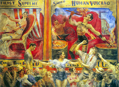 Reginald Marsh, Smoko+ The Human Volcano Fine Art Reproduction Oil Painting