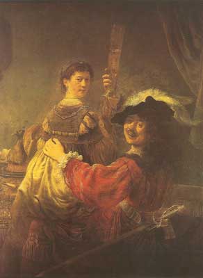 Harmenszoon Rembrandt, The Prodigal Son Squanders his Inheritance Fine Art Reproduction Oil Painting