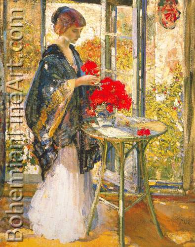 Richard Miller, Morning Sunlight Fine Art Reproduction Oil Painting