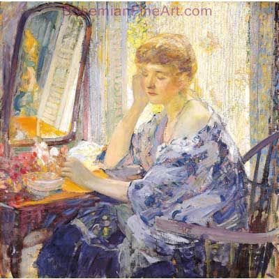 Richard Miller, Woman Fine Art Reproduction Oil Painting