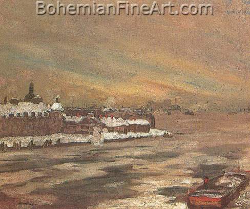Robert Henri, Blackwell's Island Fine Art Reproduction Oil Painting