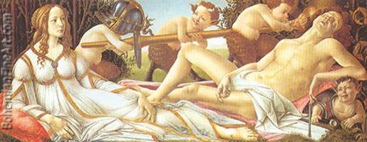 Sandro Botticelli, Venus and Mars Fine Art Reproduction Oil Painting