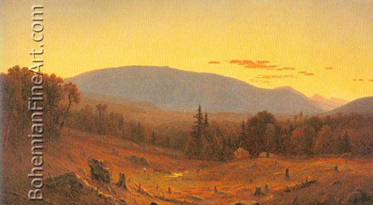 Sanford Robinson Gifford, Hunter Mountain+ Twilight Fine Art Reproduction Oil Painting