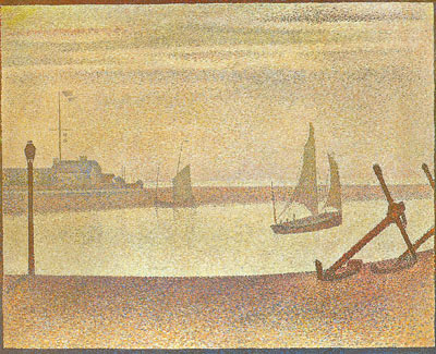 Georges Seurat, The Channel at Gravelines Evening Fine Art Reproduction Oil Painting