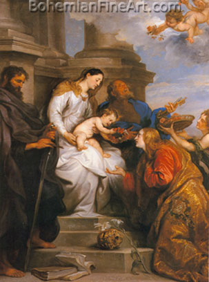 Sir Anthony Van Dyck, The Madonna and Child Fine Art Reproduction Oil Painting