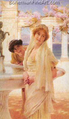 Sir Lawrence Alma-Tadema, A Difference of Opinion Fine Art Reproduction Oil Painting