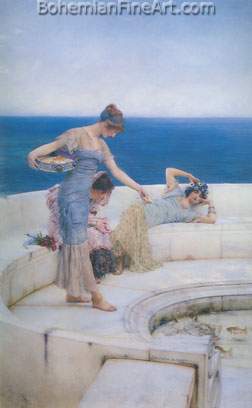 Sir Lawrence Alma-Tadema, Silver Favourites Fine Art Reproduction Oil Painting