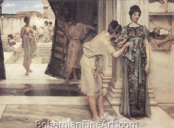 Sir Lawrence Alma-Tadema, The Frigidarium Fine Art Reproduction Oil Painting