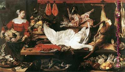 Frans Snyders, The Pantry Fine Art Reproduction Oil Painting