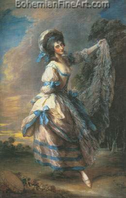 Thomas Gainsborough, Giovanna Baccelli Fine Art Reproduction Oil Painting