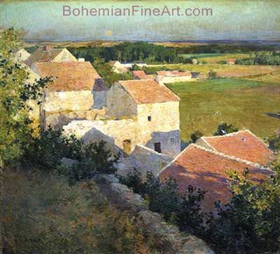 Willard Metcalf, Midsummer Twilight Fine Art Reproduction Oil Painting