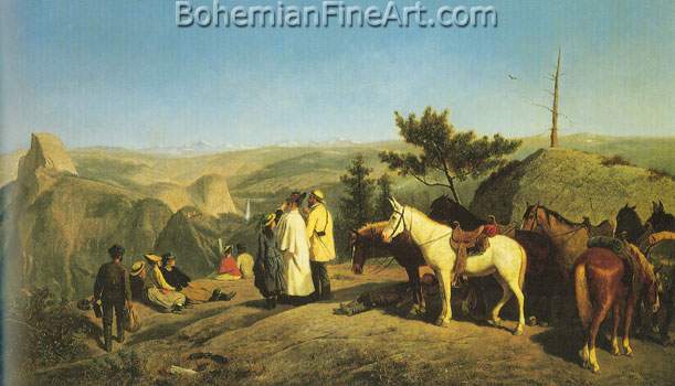 William Hahn, Yosemite Valley from Glacier Point Fine Art Reproduction Oil Painting