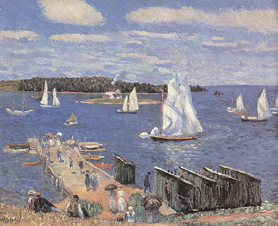 William J. Glackens, Mahone Bay Fine Art Reproduction Oil Painting