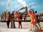 Reginald Marsh, The Battery Fine Art Reproduction Oil Painting