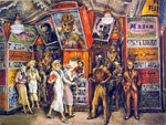 Reginald Marsh, Twenty Cent Movie Fine Art Reproduction Oil Painting