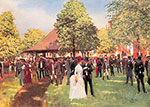 Jean Beraud, The Enclosure at Auteuil Fine Art Reproduction Oil Painting