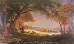 Albert Bierstadt, The Landing of Columbus Fine Art Reproduction Oil Painting