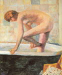 Pierre Bonnard, Pink Nude in a Bath Tub Fine Art Reproduction Oil Painting