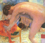 Pierre Bonnard, Nude Right Leg Raised Fine Art Reproduction Oil Painting