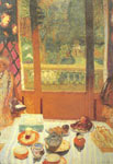 Pierre Bonnard, The Dining Room Overlooking the Garden Fine Art Reproduction Oil Painting