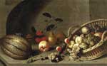 Ambrosius Bosschaert the Younger, Still Life of Fruit Fine Art Reproduction Oil Painting