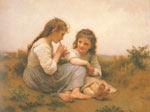 Adolphe-William Bouguereau, Childhood Idyll Fine Art Reproduction Oil Painting