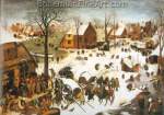 Pieter Bruegel the Elder, The Census at Bethlehem Fine Art Reproduction Oil Painting
