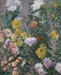 Gustave Caillebotte, White and Yellow Chrysanthemums Fine Art Reproduction Oil Painting