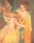 Mary Cassatt, Mother and Child Fine Art Reproduction Oil Painting