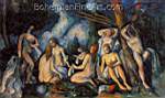 Paul Cezanne, Grandes Baigneuses Fine Art Reproduction Oil Painting