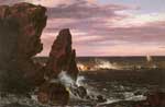 Frederic Edwin Church, Coast Scene Fine Art Reproduction Oil Painting