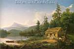 Thomas Cole, Home in the Woods Fine Art Reproduction Oil Painting