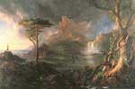 Thomas Cole, A Wild Scene Fine Art Reproduction Oil Painting