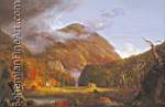 Thomas Cole, Crawford Notch Fine Art Reproduction Oil Painting