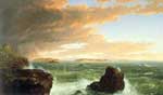 Thomas Cole, View from Frenchman's Bay Fine Art Reproduction Oil Painting