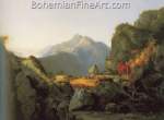 Thomas Cole, Landscape Scene from Last of the Mohicans Fine Art Reproduction Oil Painting