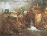 John Constable, Parham Mill+ Gillingham Fine Art Reproduction Oil Painting