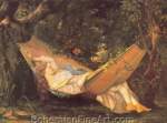 Gustave Courbet, The Hammock Fine Art Reproduction Oil Painting