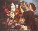 Gustave Courbet, The Trellis Fine Art Reproduction Oil Painting