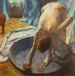 Edgar Degas, The Tub 2 (Pastel on Paper) Fine Art Reproduction Oil Painting